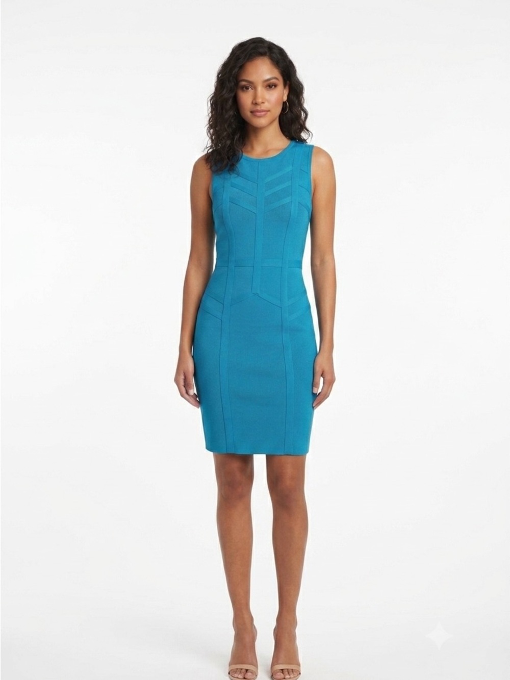 Bebe Teal Bodycon Sheath Dress